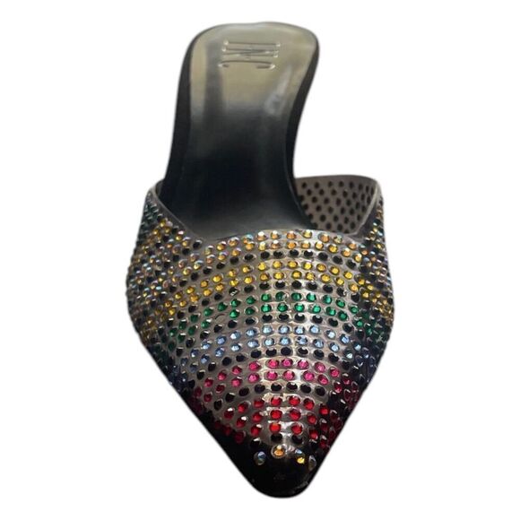 INC- International Concepts Women's Giralda Rhinestone Pointed Toe Mules Sz 8.5M - Picture 2 of 8